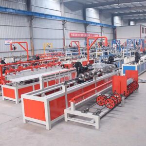 Chain link fence machine