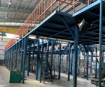 Galvanized wire production line