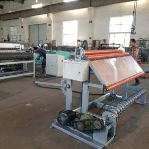 Welded wire mesh machine loading